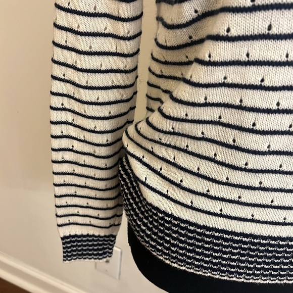 J. Crew Wool and Alpaca Blend Lightweight Horizontal Stripe Sweater, Sz. XS. - Picture 3 of 13